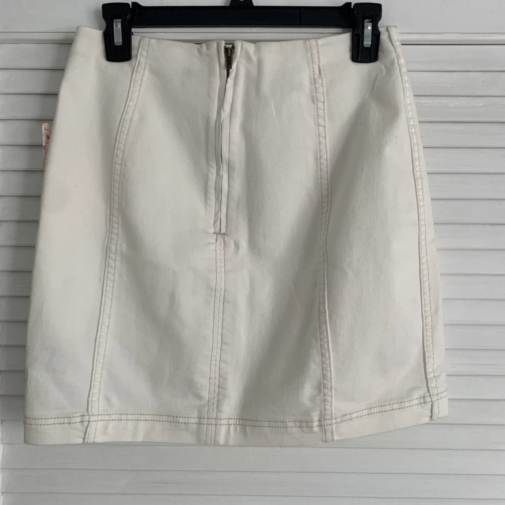 🛑SOLD🛑 NWT Free People Modern Femme Skirt White Size 12 - Picture 6 of 9